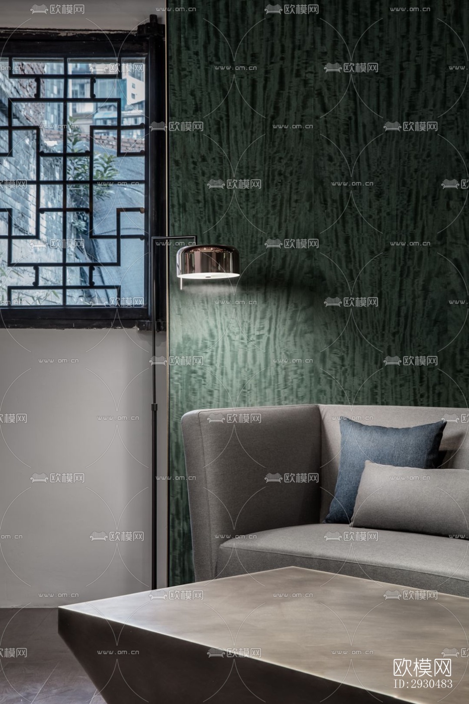 中式酒店民宿效果图下载（渲染图13）