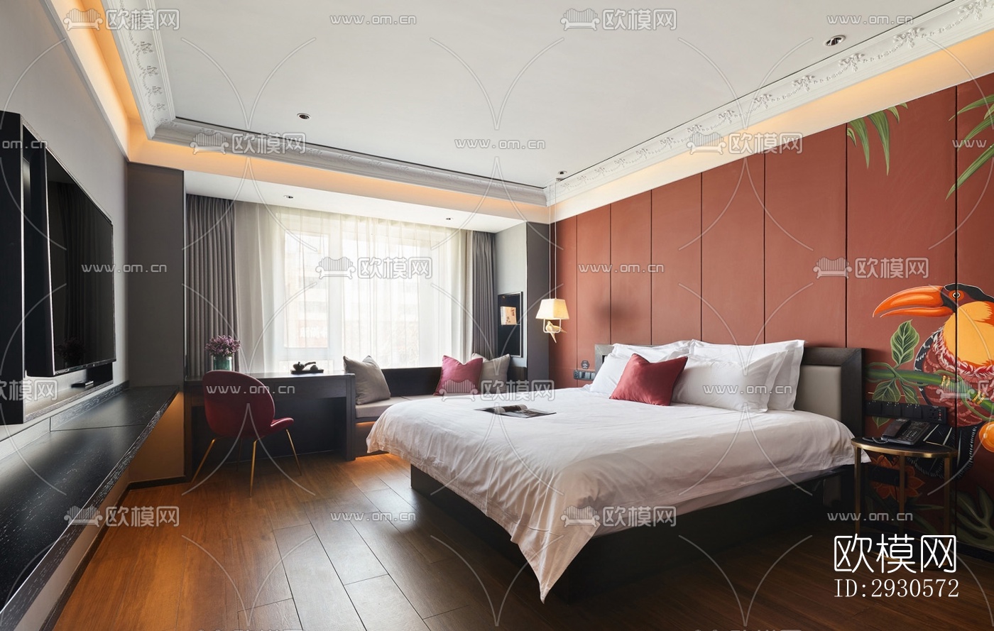 后现代酒店民宿效果图下载（渲染图12）