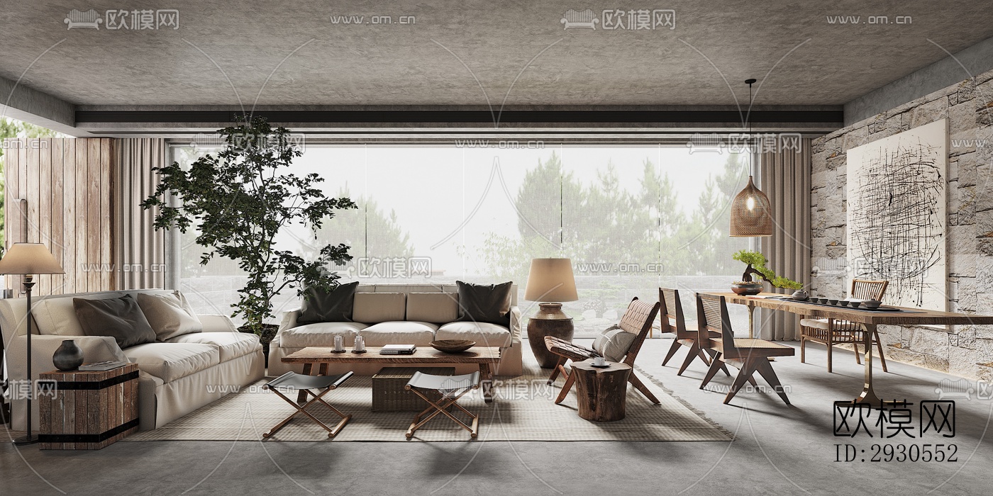 北欧酒店民宿效果图下载（渲染图7）