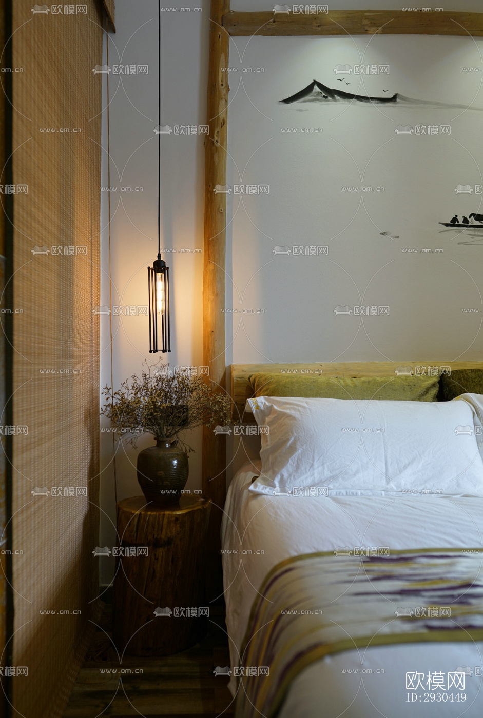 中式酒店民宿效果图下载（渲染图18）