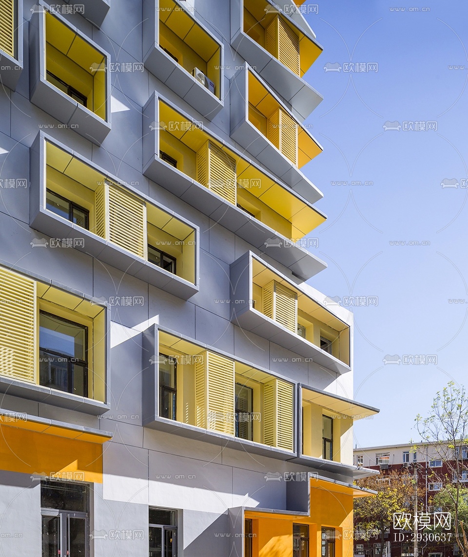 现代酒店民宿效果图下载（渲染图7）