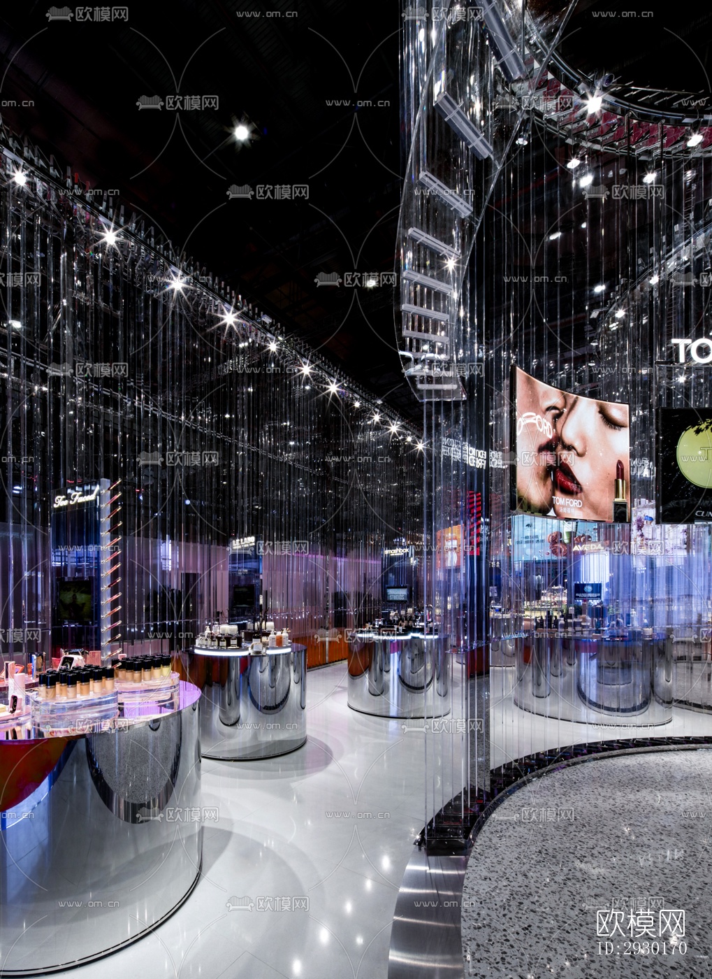 现代展览展厅效果图下载（渲染图4）