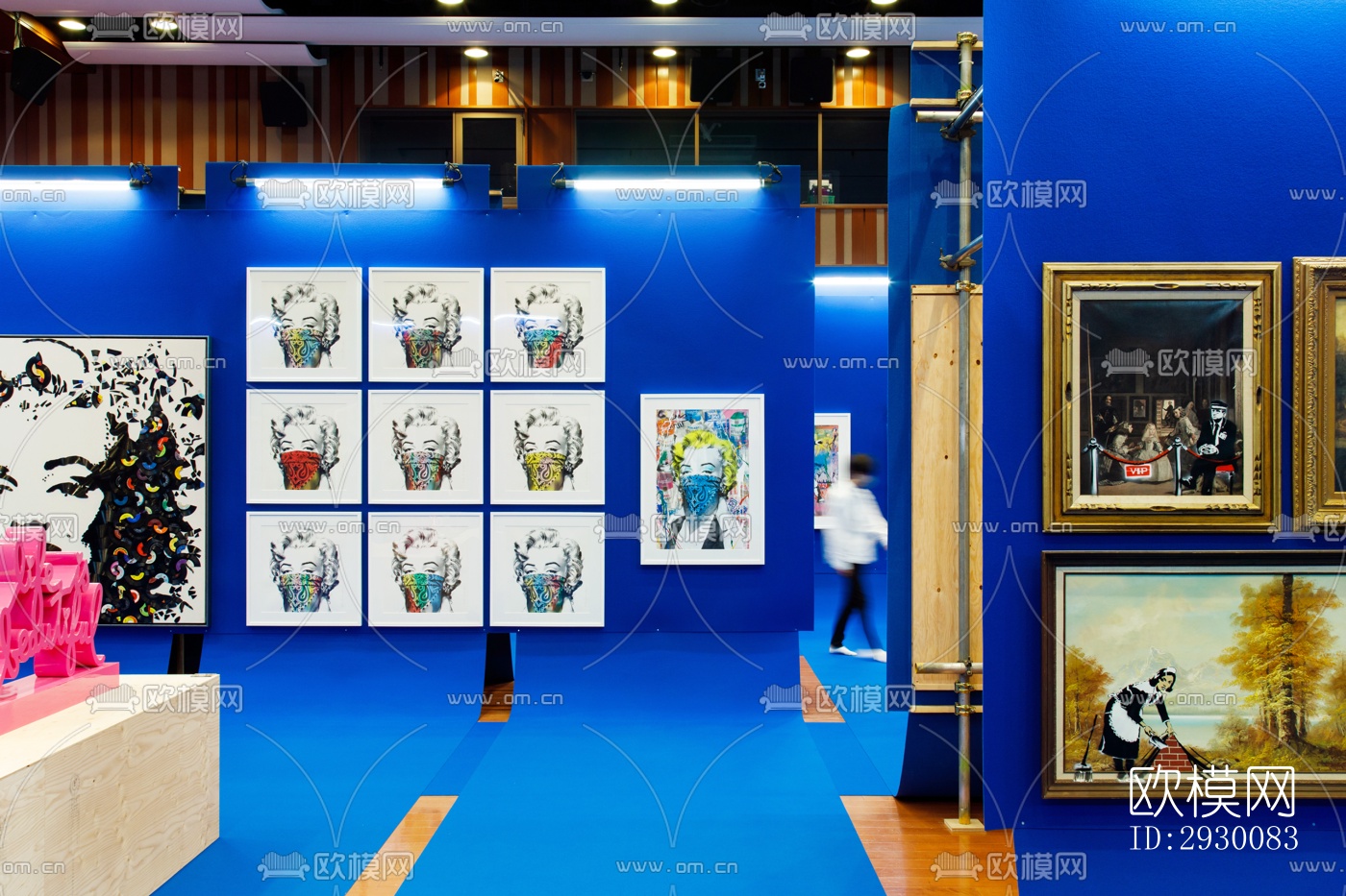 工业风展览展厅效果图下载（渲染图4）