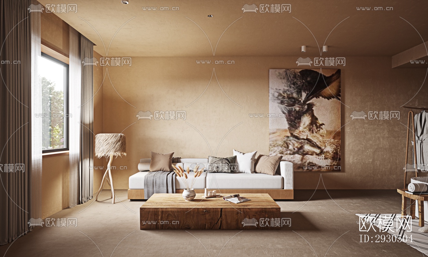 侘寂酒店民宿效果图下载（渲染图5）