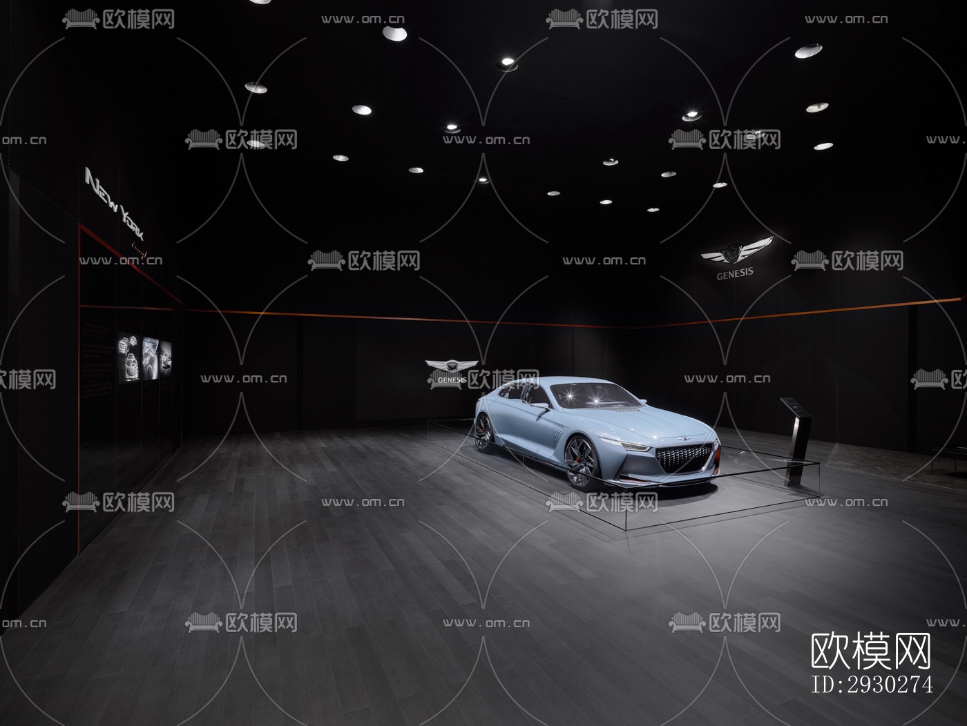 现代展览展厅效果图下载（渲染图2）