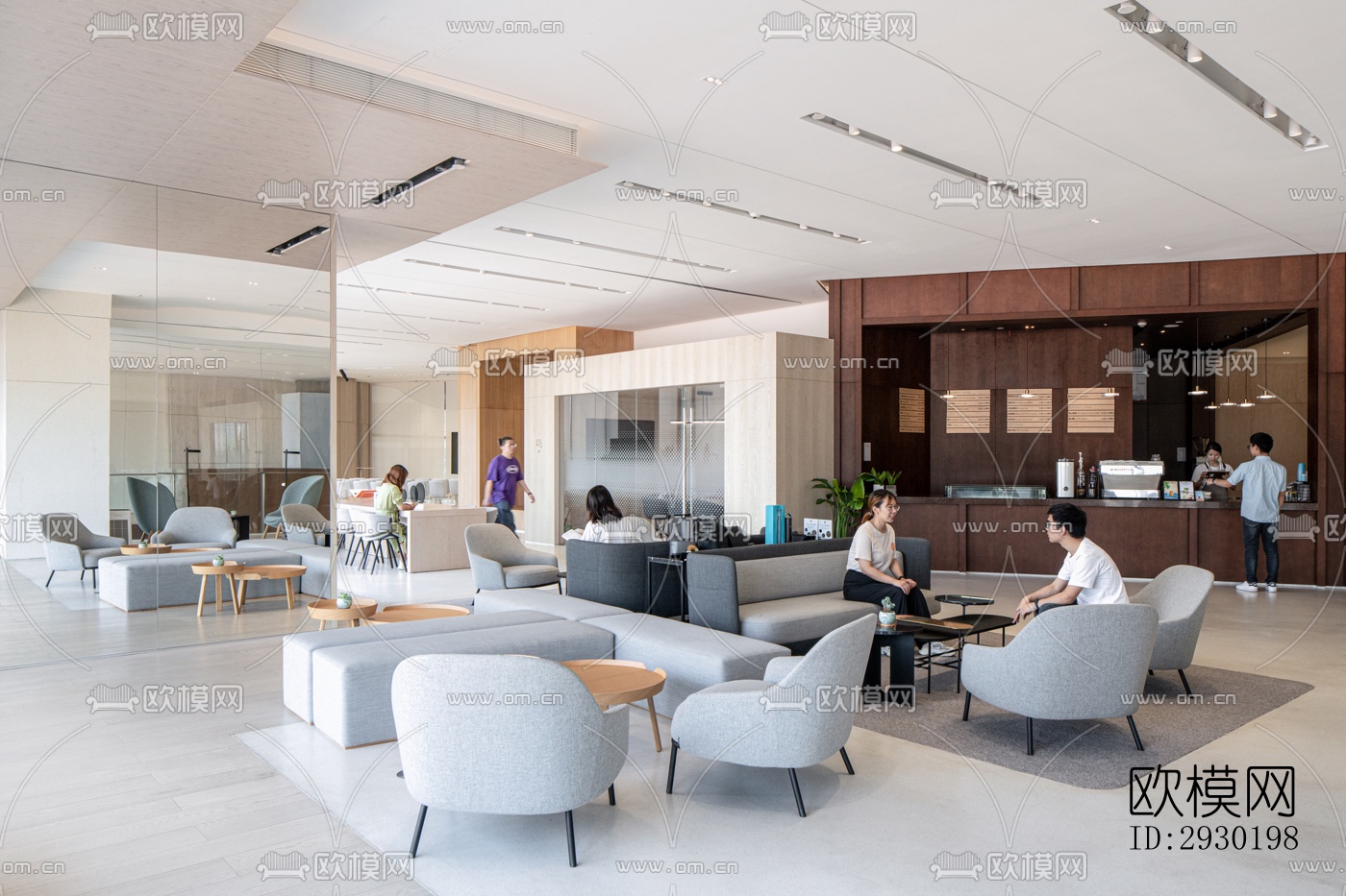 现代展览展厅效果图下载（渲染图7）