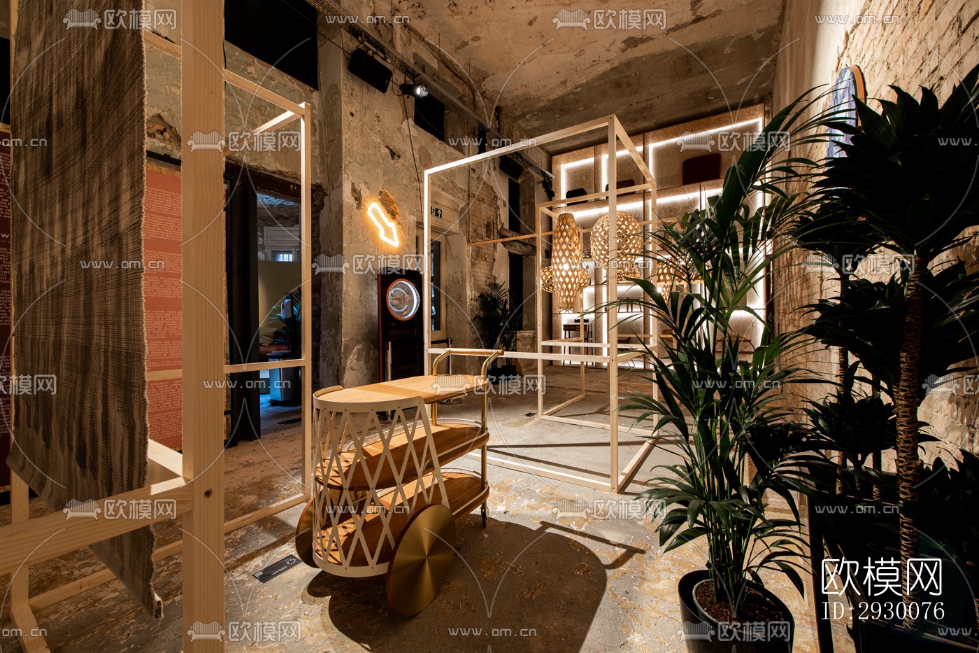 工业风展览展厅效果图下载（渲染图7）