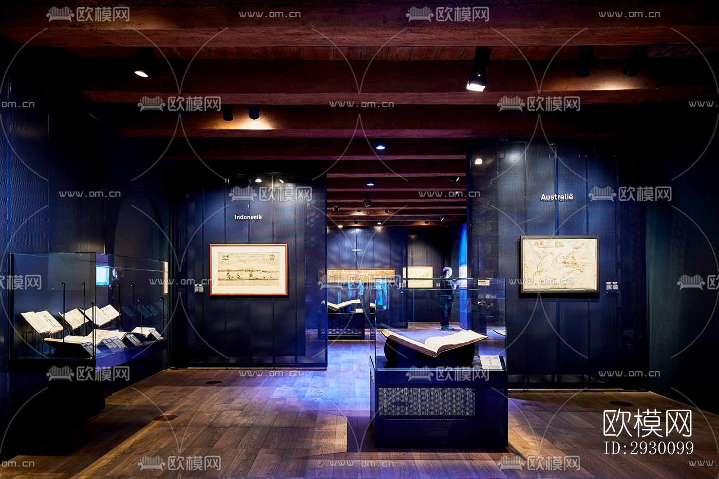 工业风展览展厅效果图下载（渲染图5）