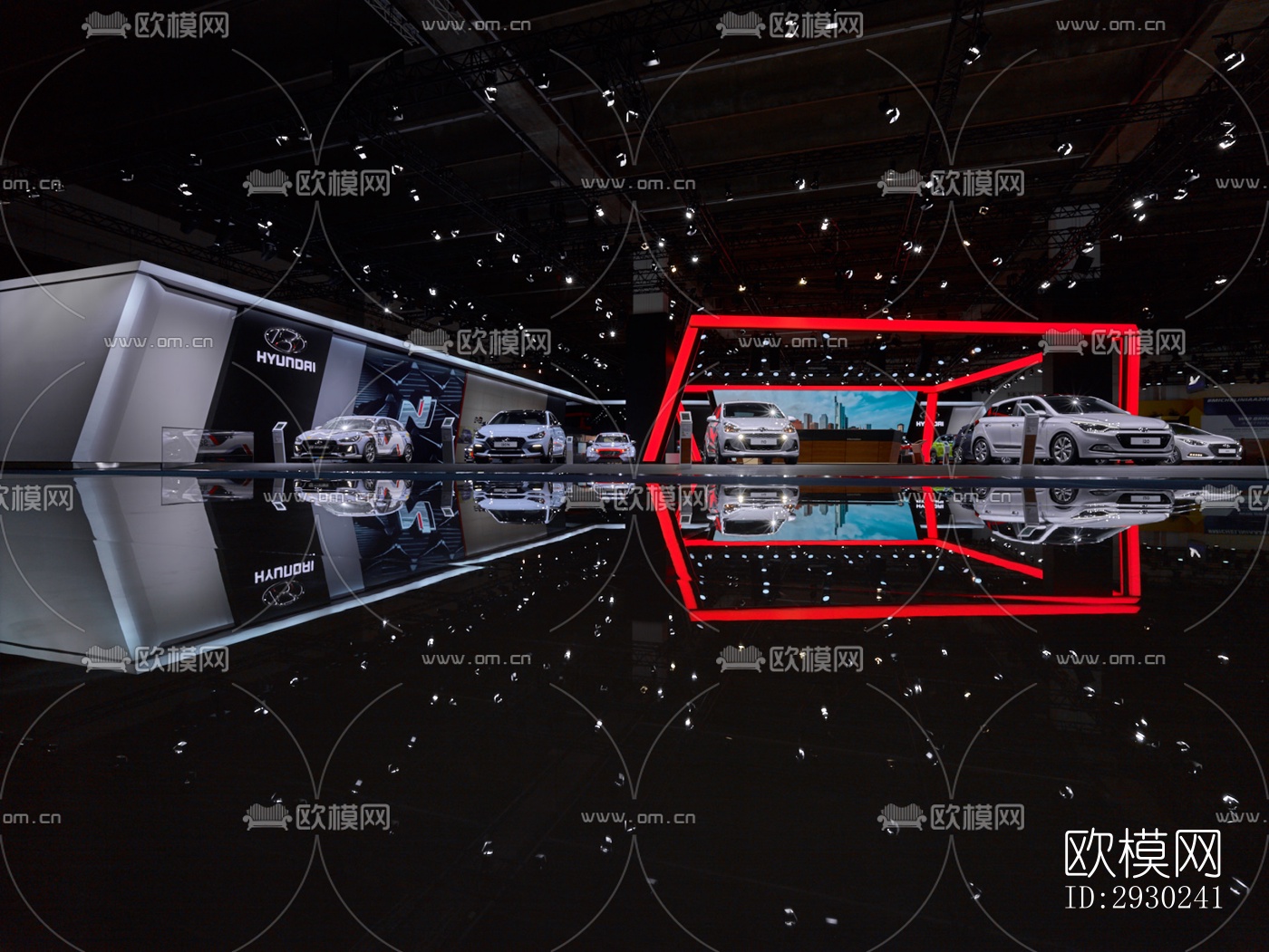 现代展览展厅效果图下载（渲染图5）