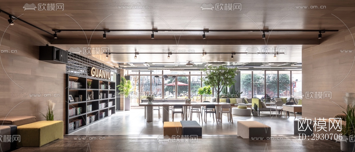 现代酒店民宿效果图下载（渲染图1）