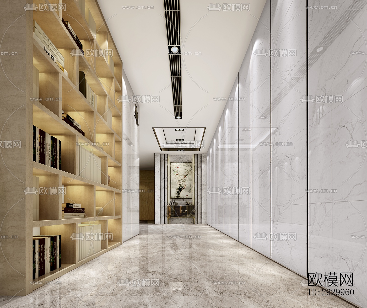 新中式售楼处效果图下载（渲染图3）