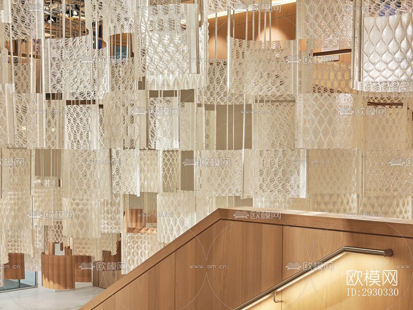 现代展览展厅效果图下载（渲染图9）