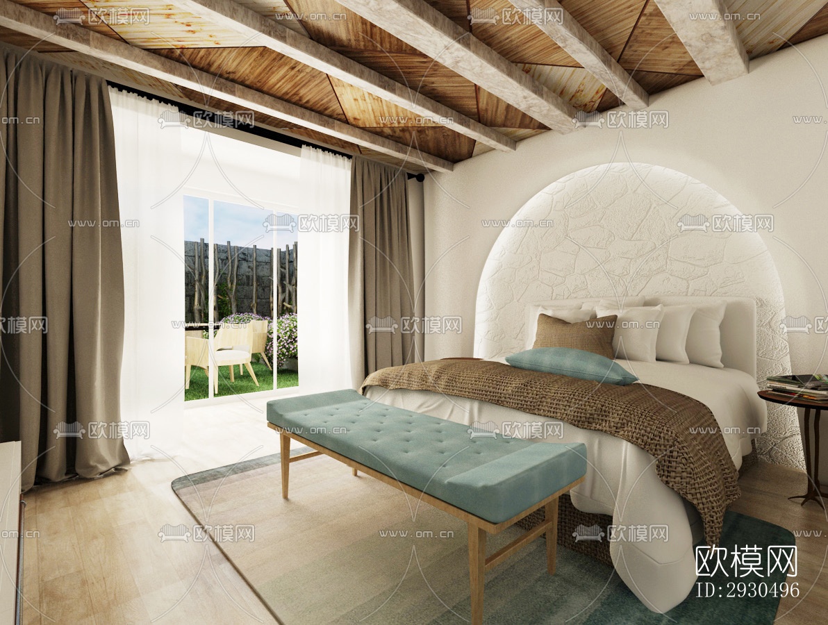 侘寂酒店民宿效果图下载（渲染图7）