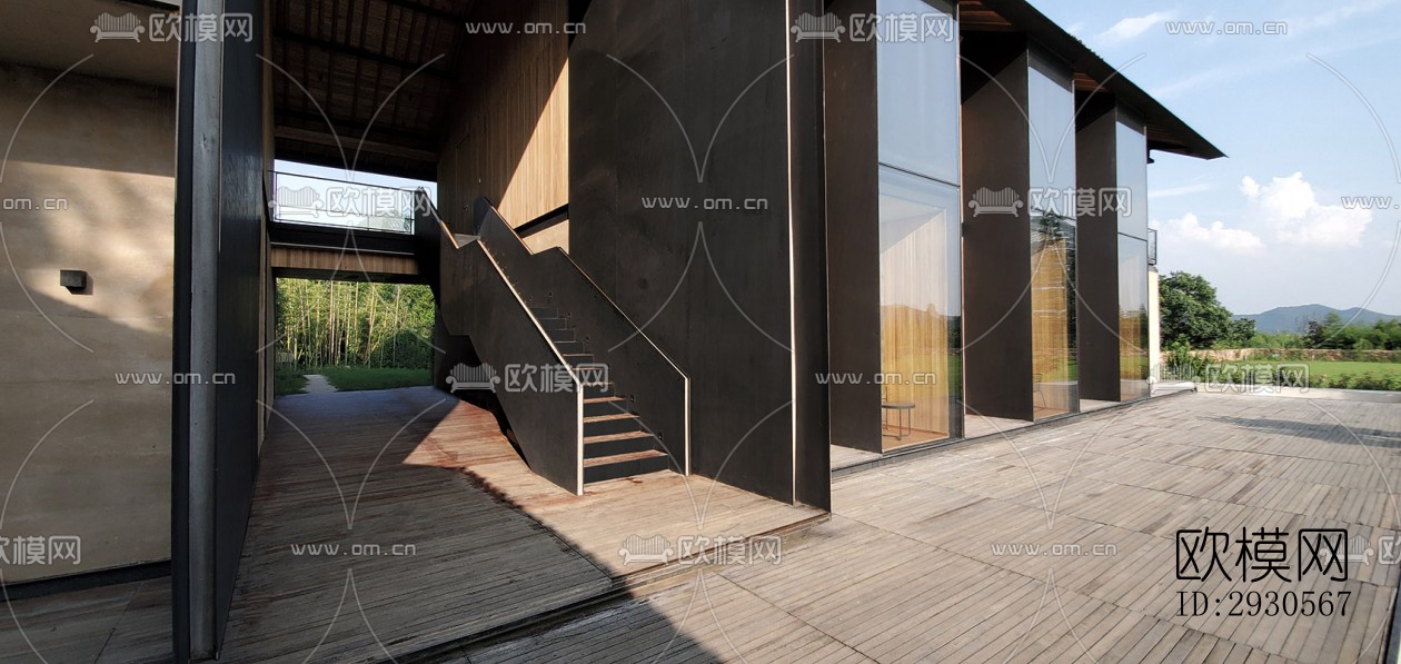 后现代酒店民宿效果图下载（渲染图6）