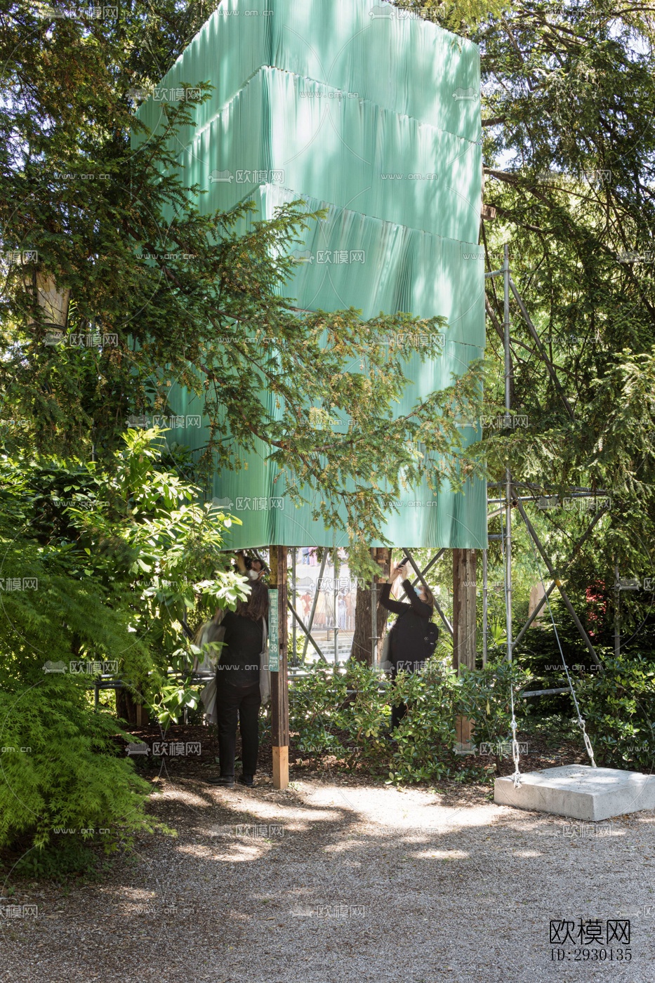 现代展览展厅效果图下载（渲染图2）