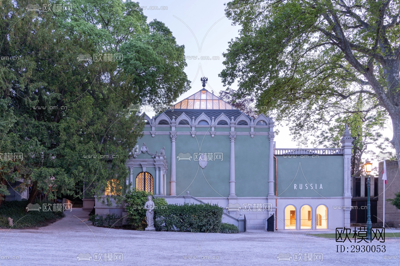 工业风展览展厅效果图下载（渲染图1）