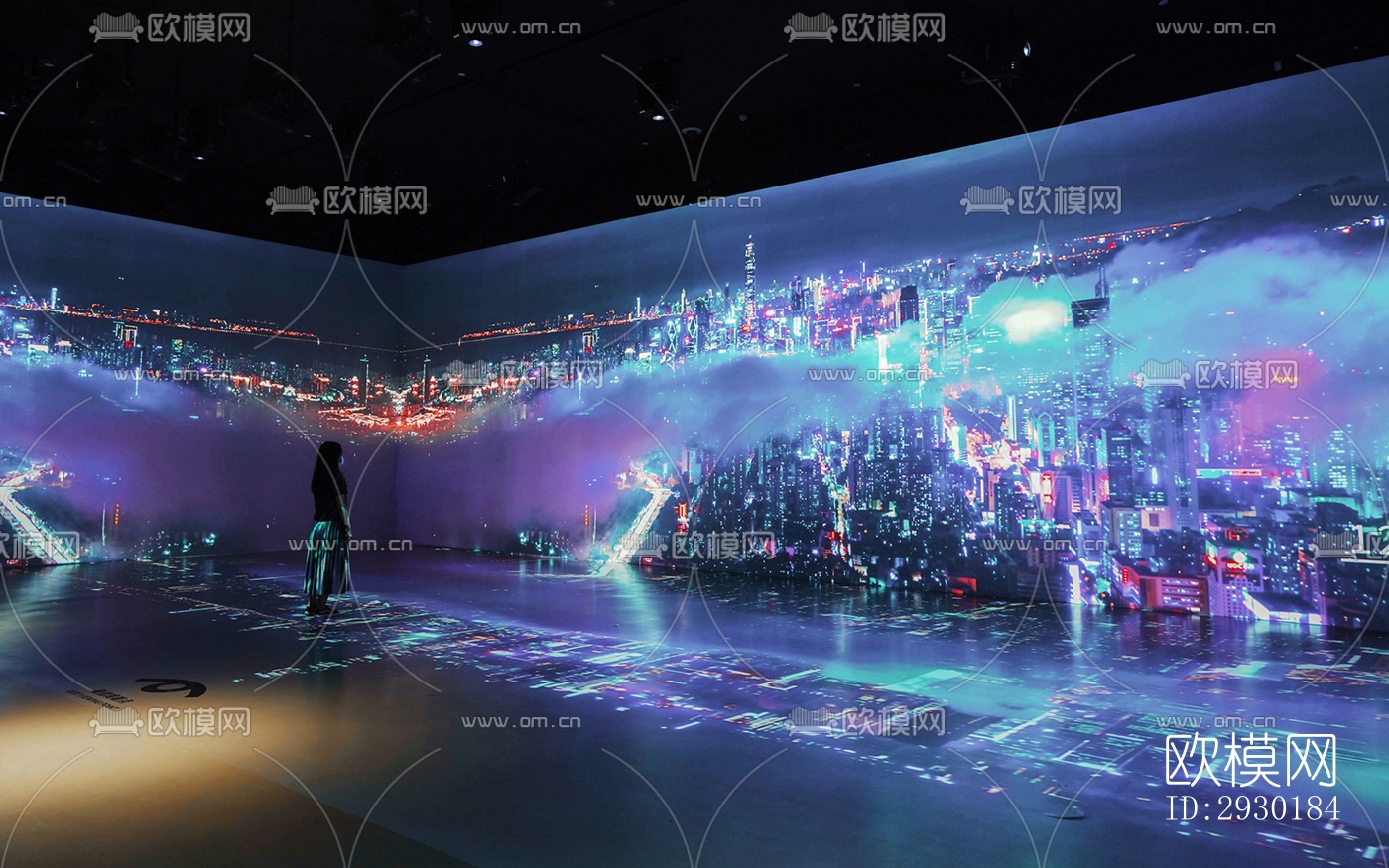 现代展览展厅效果图下载（渲染图3）