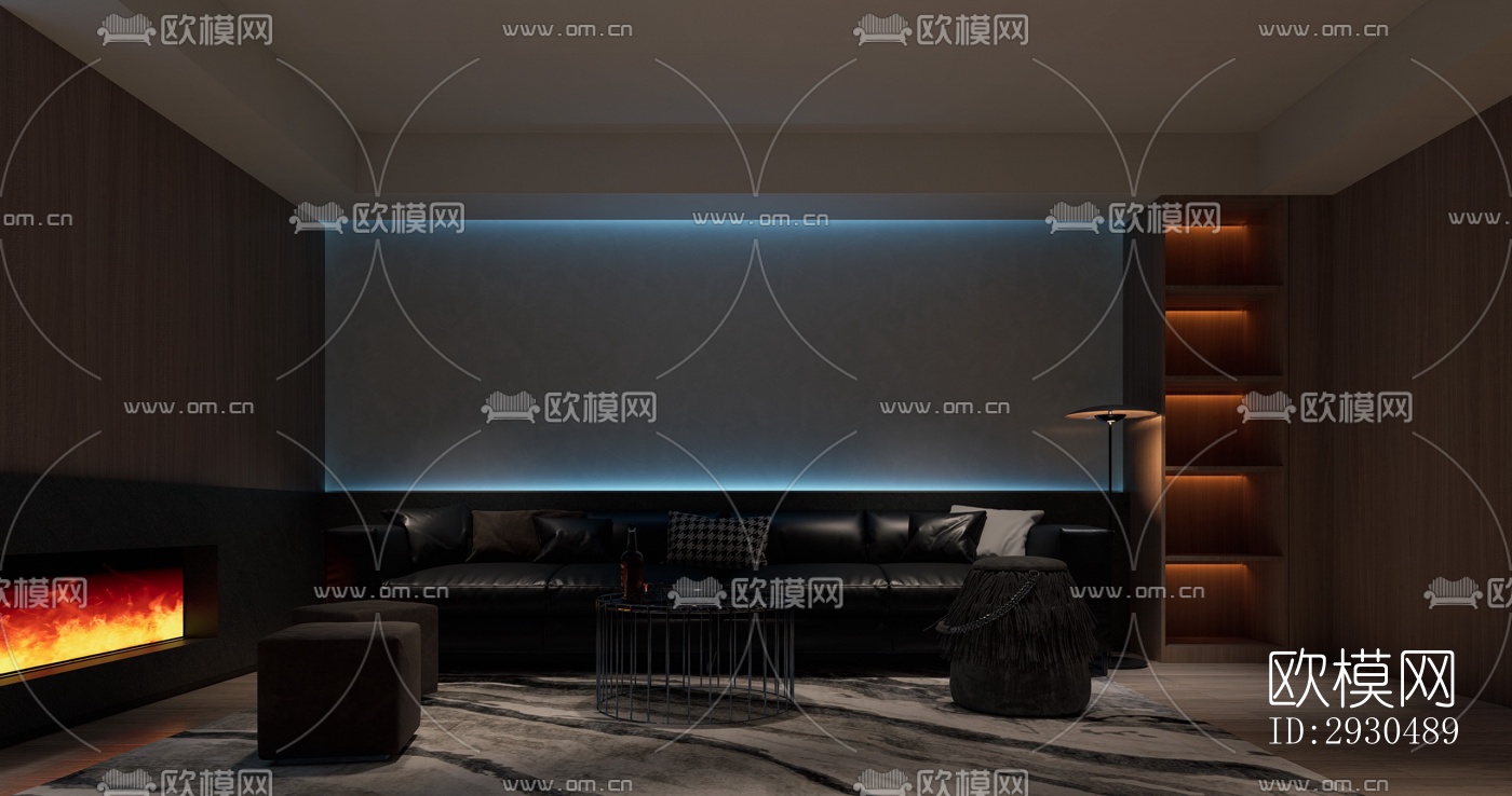 中式酒店民宿效果图下载（渲染图6）