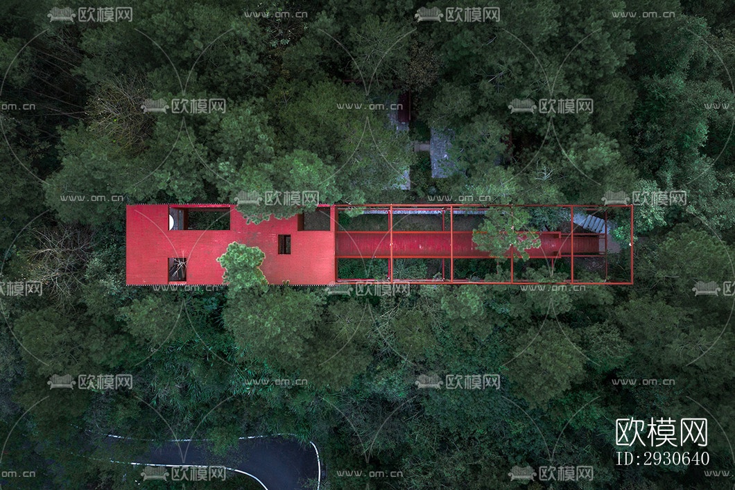 现代酒店民宿效果图下载（渲染图4）