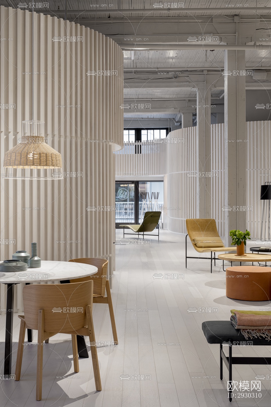 现代展览展厅效果图下载（渲染图12）