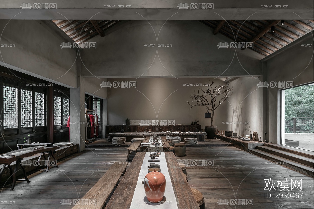 中式酒店民宿效果图下载（渲染图19）