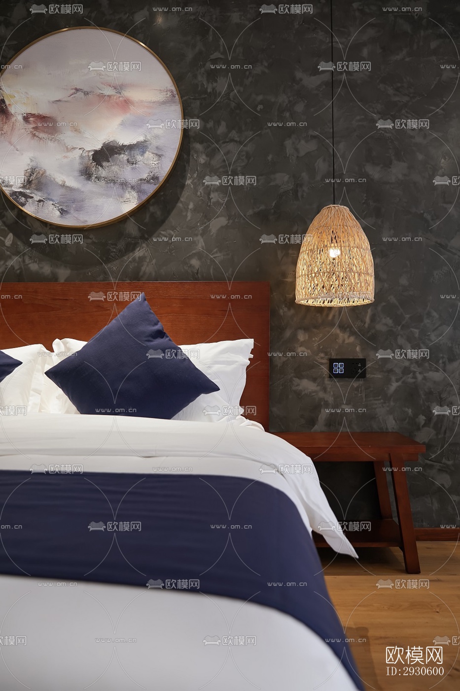 新中式酒店民宿效果图下载（渲染图13）