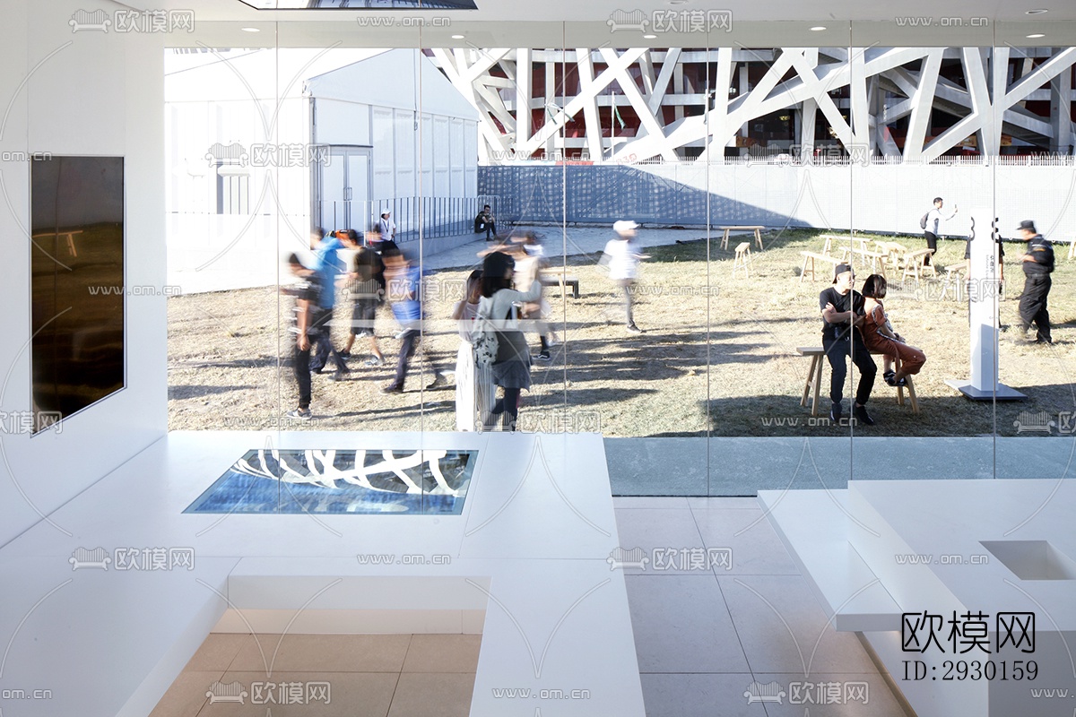 现代展览展厅效果图下载（渲染图9）