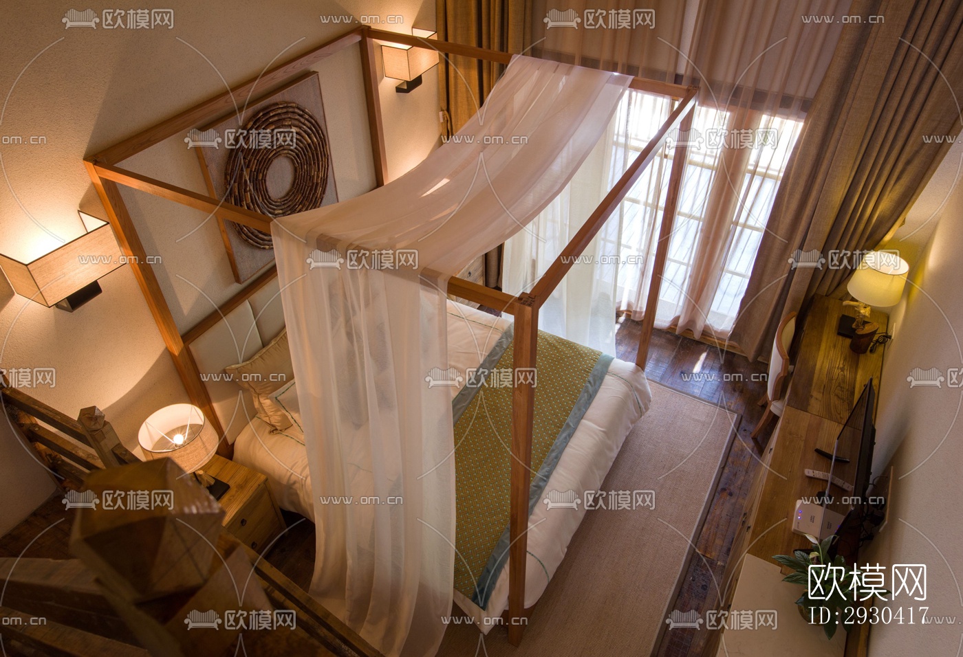 东南亚酒店民宿效果图下载（渲染图4）