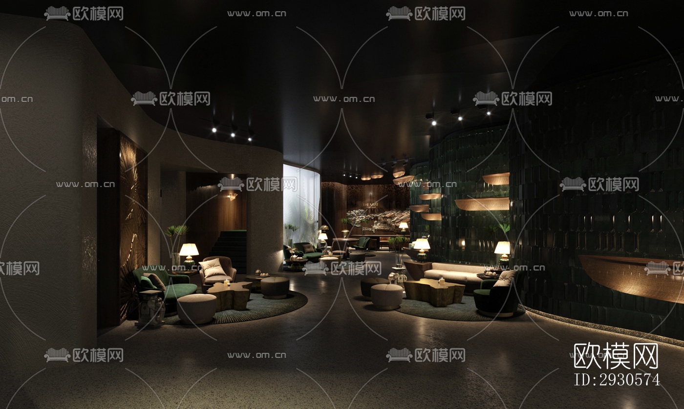 后现代酒店民宿效果图下载（渲染图4）