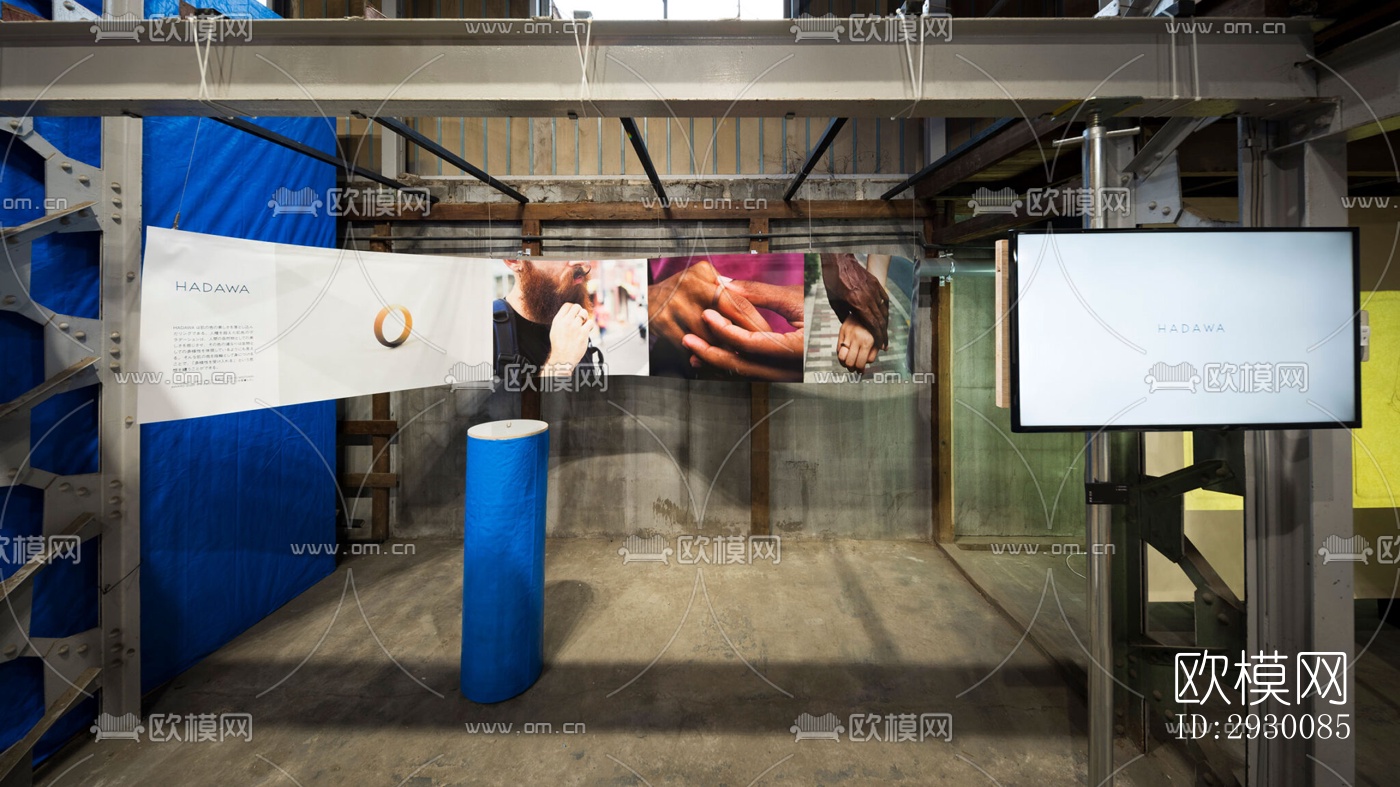 工业风展览展厅效果图下载（渲染图13）