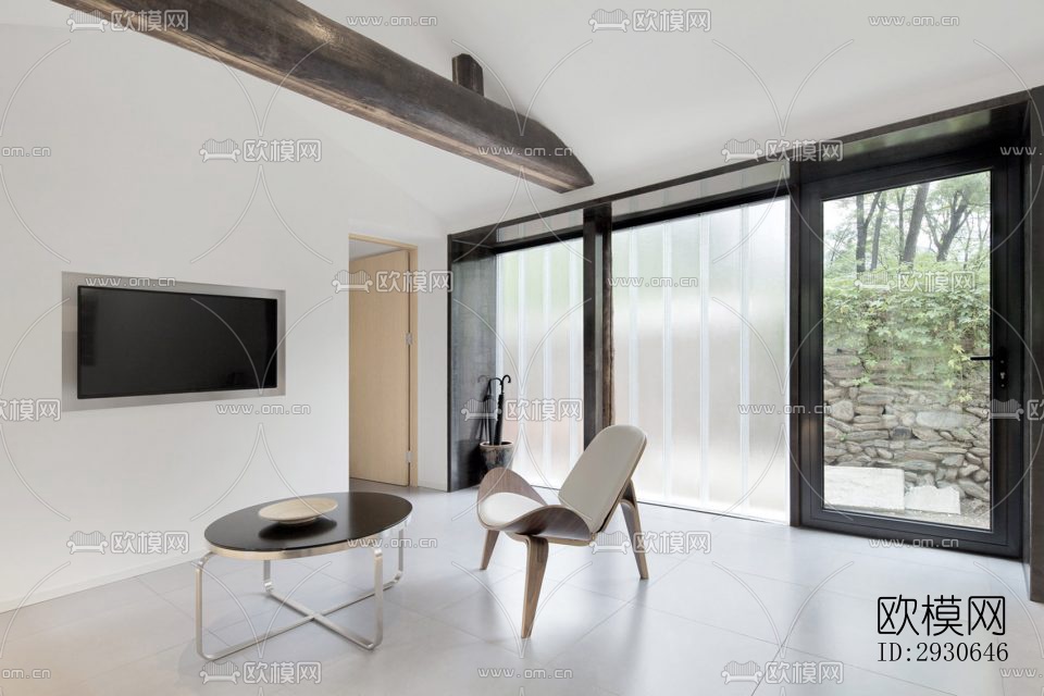 现代酒店民宿效果图下载（渲染图11）