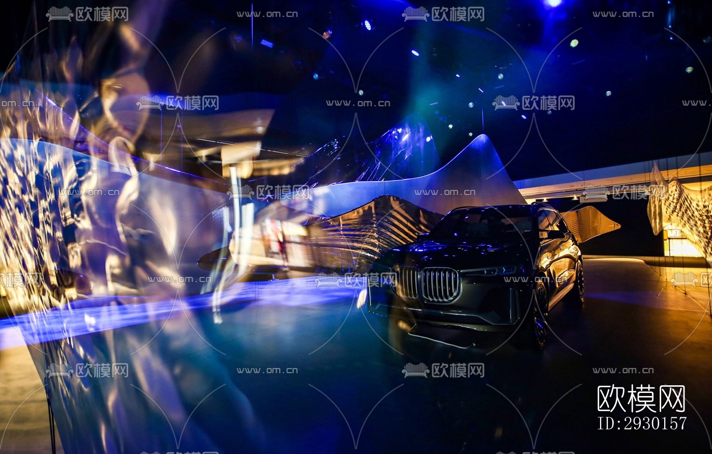 现代展览展厅效果图下载（渲染图4）