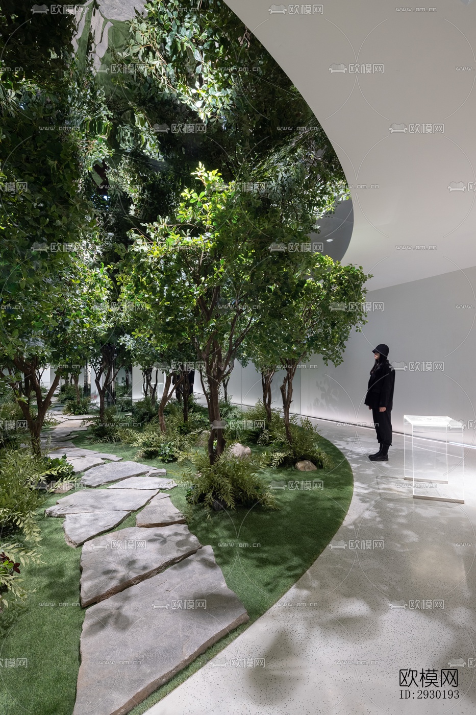 现代展览展厅效果图下载（渲染图7）