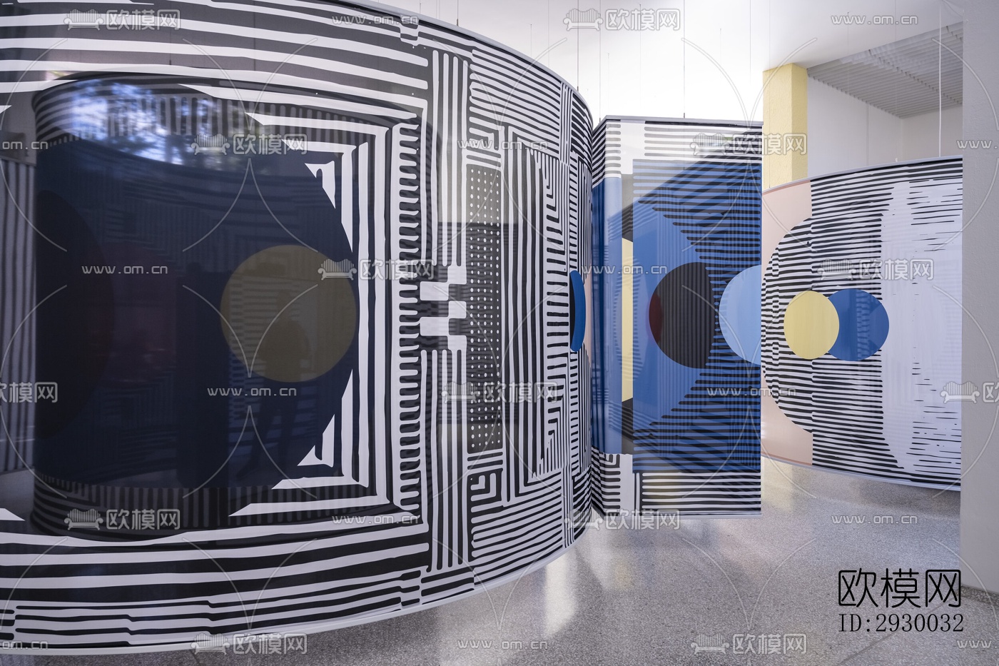 后现代展览展厅效果图下载（渲染图4）