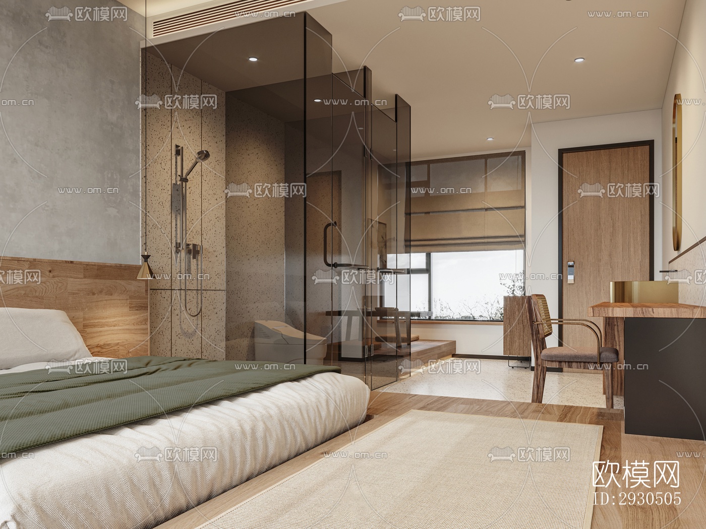 侘寂酒店民宿效果图下载（渲染图16）