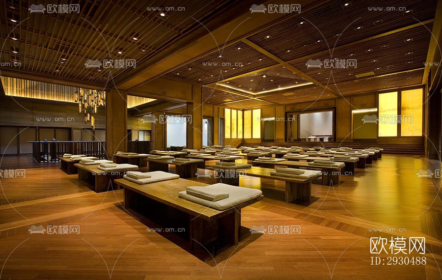 中式酒店民宿效果图下载（渲染图7）