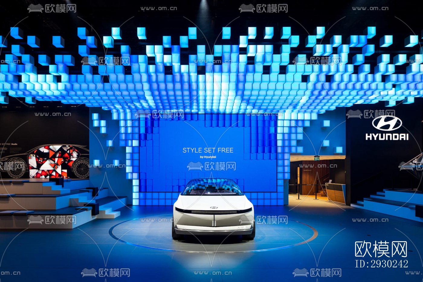 现代展览展厅效果图下载（渲染图10）