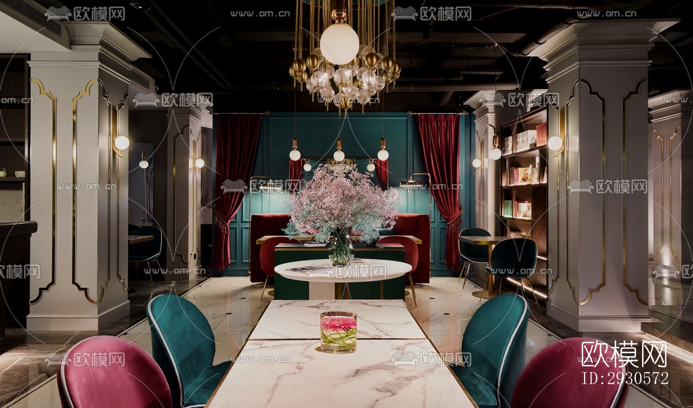 后现代酒店民宿效果图下载（渲染图10）