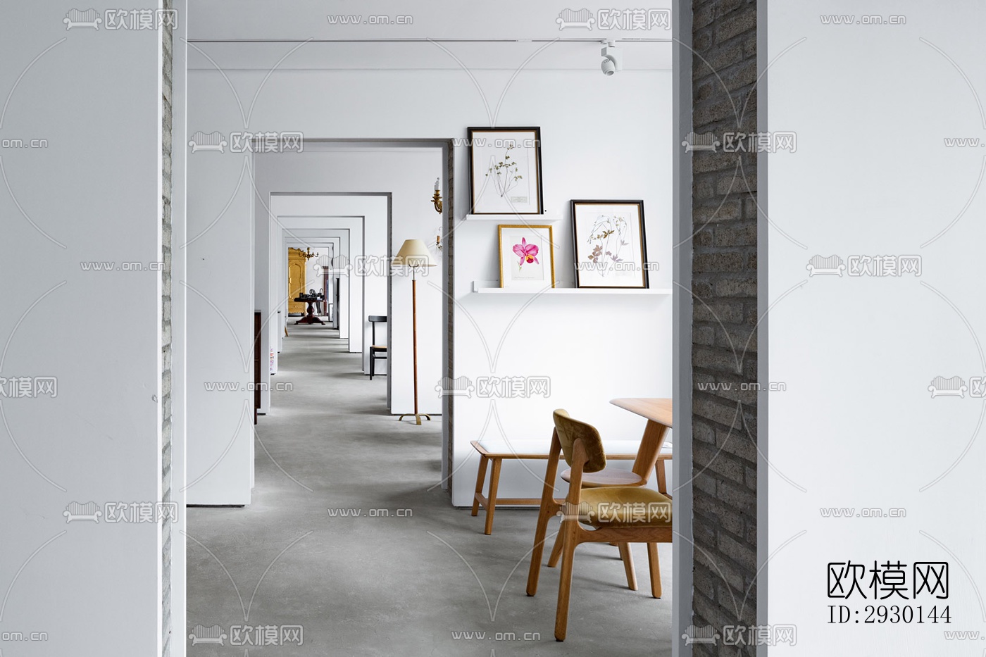 现代展览展厅效果图下载（渲染图10）