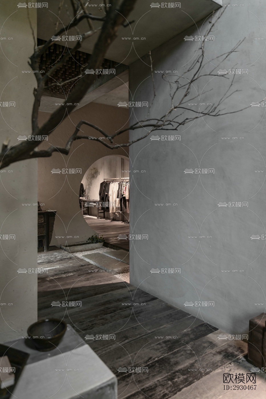 中式酒店民宿效果图下载（渲染图9）