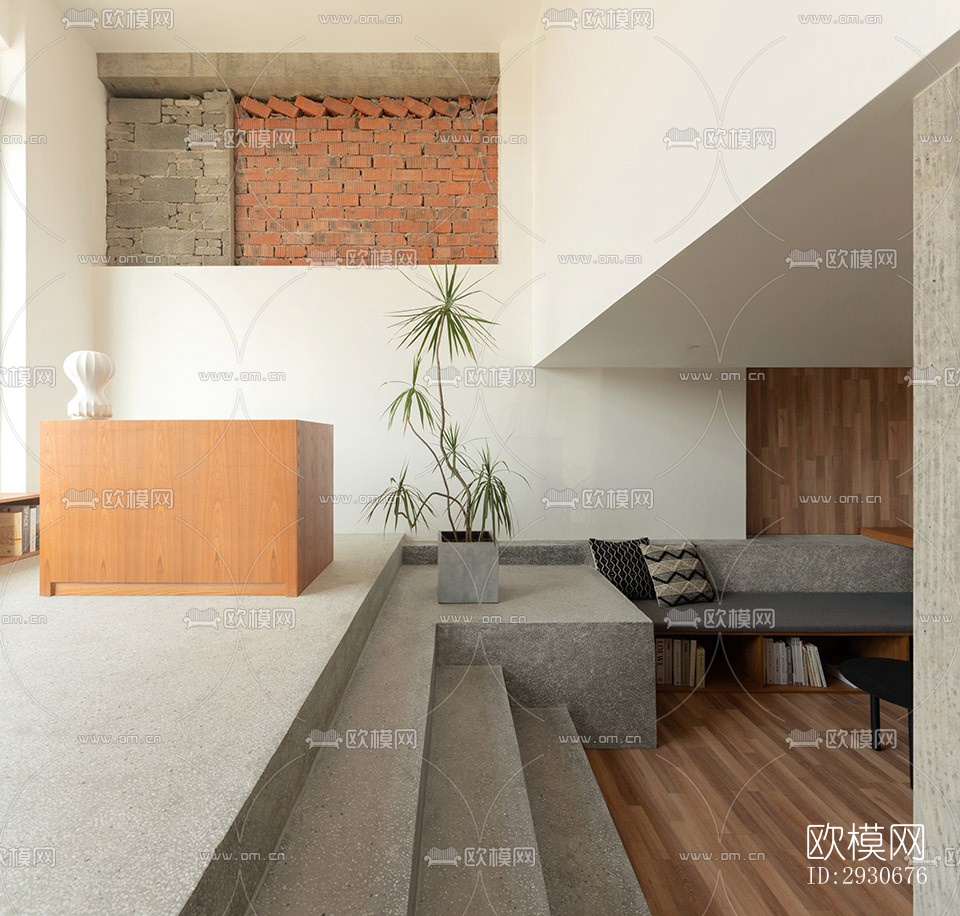 现代酒店民宿效果图下载（渲染图5）