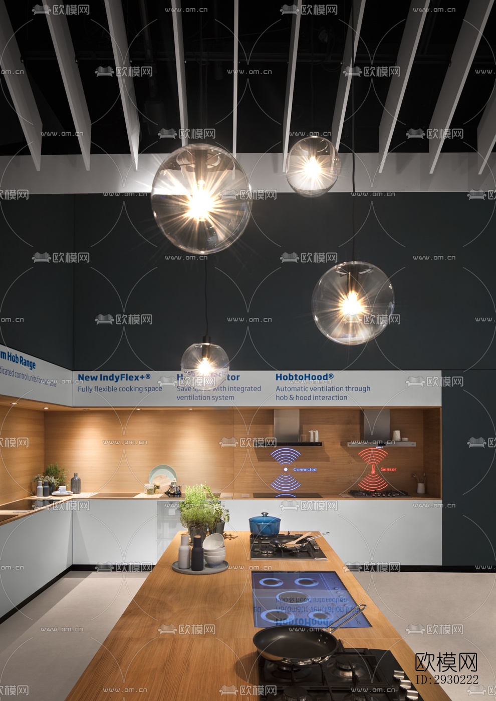 现代展览展厅效果图下载（渲染图4）