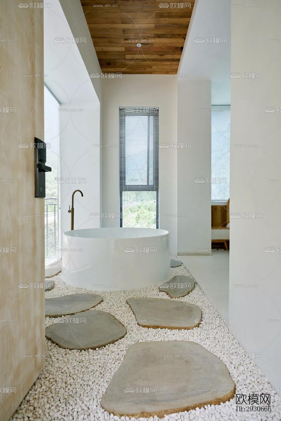 现代酒店民宿效果图下载（渲染图11）