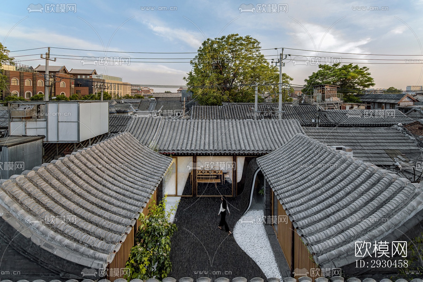 中式酒店民宿效果图下载（渲染图2）