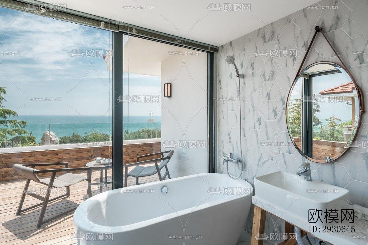 现代酒店民宿效果图下载（渲染图8）