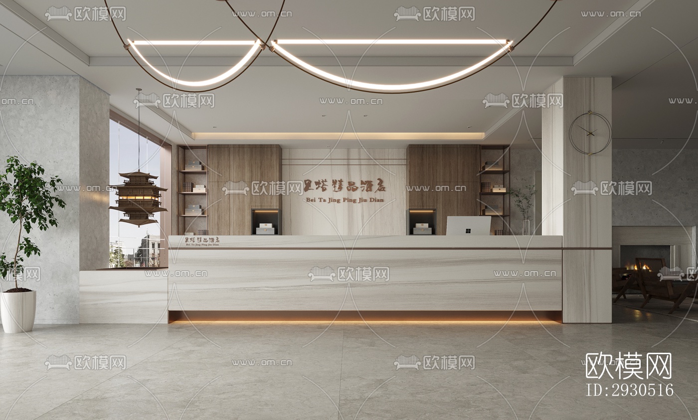 侘寂酒店民宿效果图下载（渲染图15）