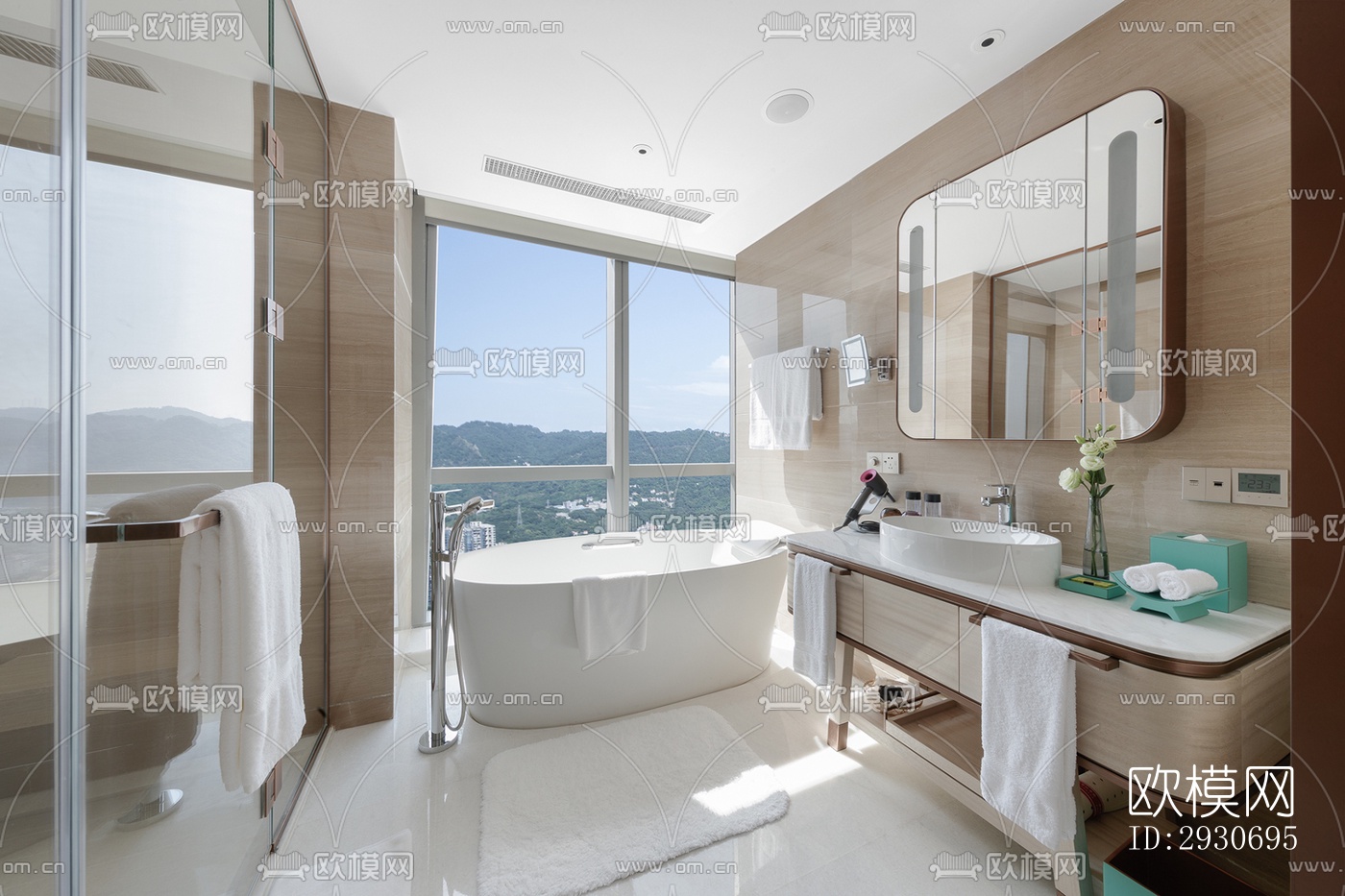 现代酒店民宿效果图下载（渲染图8）