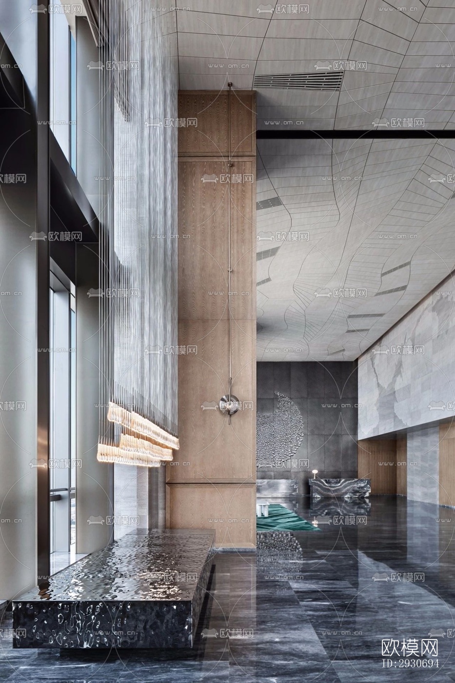 现代酒店民宿效果图下载（渲染图8）