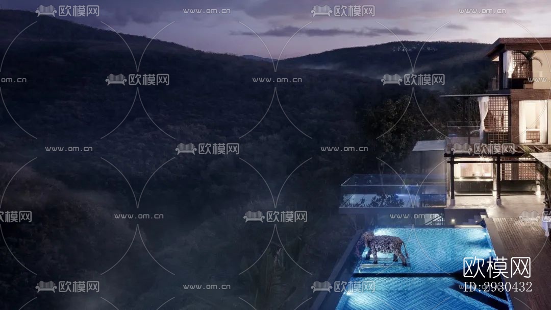 东南亚酒店民宿效果图下载（渲染图15）