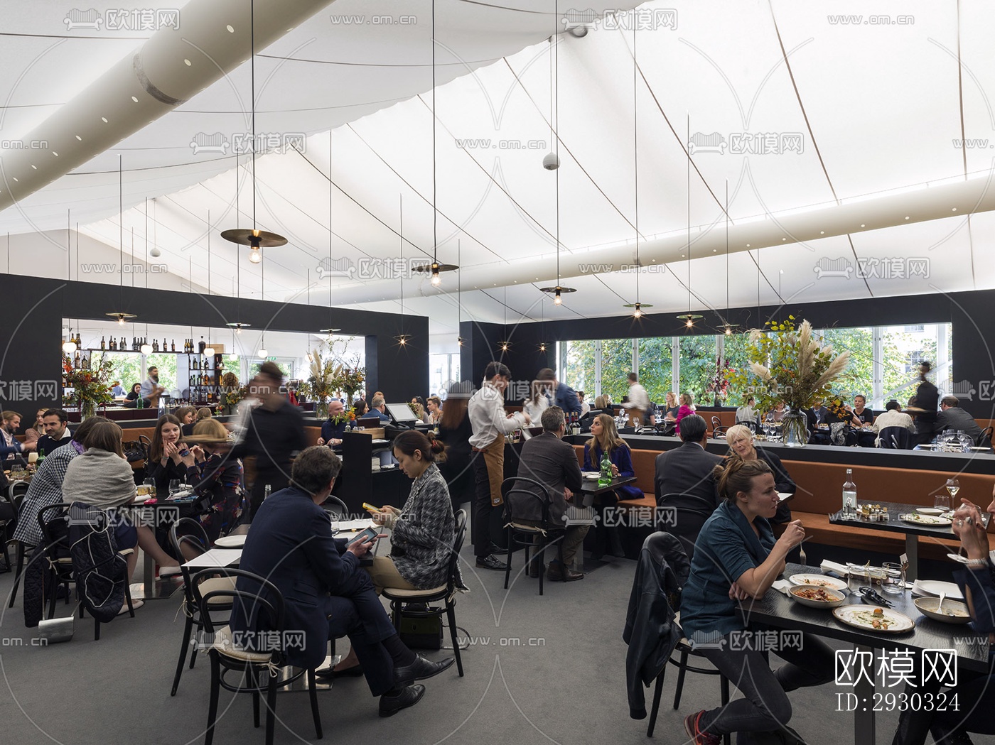 现代展览展厅效果图下载（渲染图9）